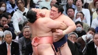地元大阪大歓声！寝屋川対決は豪ノ山の勝ち「宇良関のタオルがいっぱい」で気合入った