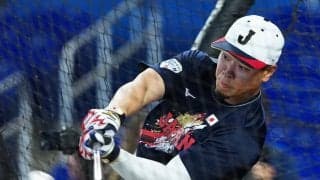 【WBC】佐藤輝明、開場直後のフリー打撃で柵越えを連発　ベネズエラ戦で先発の可能性も