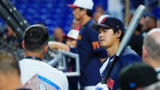 【WBC】大谷翔平の紹介アナウンスにスタンド大歓声　ベネズエラの選手に投げキッス？