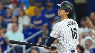 大谷翔平、同点追いつく130m先頭打者弾　WBC4号は日本人最多タイ…外野諦めの豪快弾