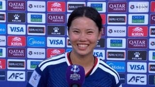 「いや、泣いてないです」なでしこ松窪真心、“感涙疑惑”を笑顔で否定！衝撃の代表初ゴールは「ビックリしたけど嬉しかった」【女子アジアカップ】