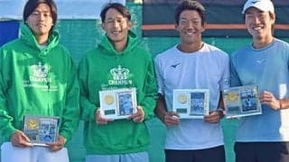  上杉海斗ペア 逆転勝ちでV 