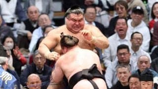 綱とり消滅の安青錦が連敗脱出「自分らしい相撲。明日につなげたい」高安に完勝