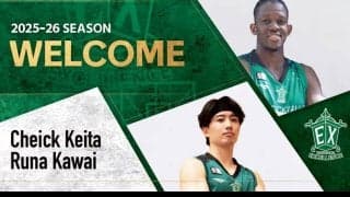 横浜EXに新戦力…帰化選手のシェイク・ケイタと特別指定選手として福岡第一出身の河合瑠那が加入