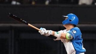 日本ハム・郡司がオープン戦１号　ＷＢＣで北山考案の“お茶たてポーズ”披露「逆方向への素晴らしいバッティングでした（自画自賛）」