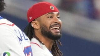 タティスJr.から飛び出した日本語　異色コラボで…ファンほっこり「かわいい」「天才すぎる」