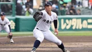 世代NO.1左腕は粘りの投球を見せるも守備が乱れて8回裏に逆転を許す…8回二死で降板【センバツ】
