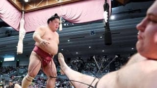 大栄翔が大関・安青錦を土俵下まで吹っ飛ばし対戦成績は３勝１敗　苦手意識植え付けるような完勝