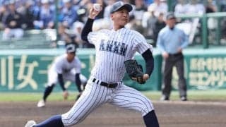 阿南光の小田に高い将来性、短いテークバックに伸びのある直球は武器【26年センバツ・輝いた球児】






