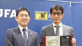 元日本代表ＤＦ井原正巳さん　森保監督にエール「Ｗ杯優勝を狙えると思えるようなゲームを」　殿堂入りレリーフ贈呈式