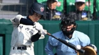 長崎西が甲子園75年ぶり安打　「H」ランプに大歓声　センバツ