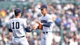 横浜まさかの初戦敗退　連覇の夢散る　甲子園で初戦零敗は初　エース・織田は１５０キロ計測の力投も援護なし　神村学園との注目対決に屈する