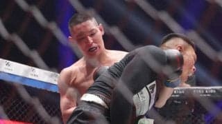 ＢＤで悲劇　“北九州のバケモノ”が膝蹴りローブローで悶絶・・・ど根性で試合再開も延長突入で棄権ＴＫＯ負け→担架で搬送の事態に