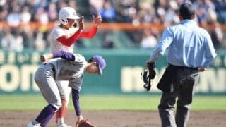 智弁学園・八木が絶妙バントで追加点演出　三塁線へ切れそうで切れず　解説者「運としか言いようがないですね」