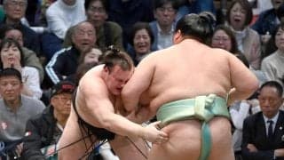 安青錦が冷や汗６勝目　琴桜との大関対決制し、勝ち越しに望み