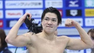 【競泳】松下知之が男子200mバタフライ優勝　代表派遣標準も突破　日本選手権