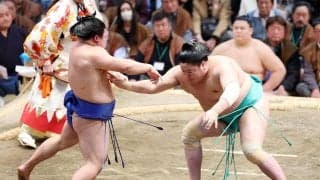 一山本、藤ノ川に完勝で勝ち越し王手「変化されたら仕方がない」頭からの立ち合いで勝負あり