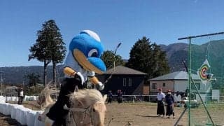 【Ｊ１川崎】マスコット・ふろん太が２２日国立・横浜ＦＭ戦での“始弓式”へ意気込み「みんなの思いを背負って」…１か月、流鏑馬（やぶさめ）を練習