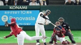 【巨人】キャベッジが特大の先頭打者弾「甘く入ったボールを完璧に捉えることができた」