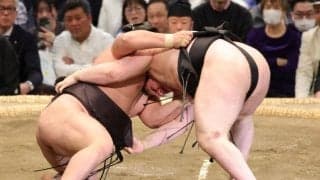 安青錦が執念の７勝目　霧島撃破で勝ち越しに望み　直接対決でのＶは許さず　負け越し危機から２連勝で千秋楽へ