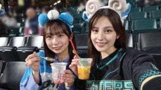【日本ハム】元ファイターズガールのお友だちと観戦　ハルタクコンビに目頭が熱く／花咲楓香