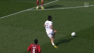 別格！中村敬斗、ビタ止めトラップ→美麗ターンで先制ゴールの起点に「めちゃくちゃいいターン」圧巻のボールコントロールにファン興奮