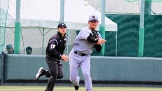 阪神　ドラフト１位・立石が捕った！投げた！ゴロを鮮やか処理　２試合足かけ９７球目でついに守備機会