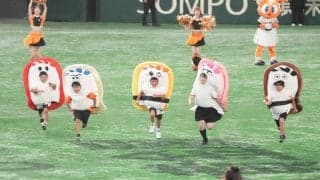 【巨人】「すしレース」飛び出したコハダをタマゴが終盤まくり、ゴール　開幕後は新メンバー登場