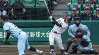 大垣日大、タイブレークから代打高橋遼が二塁打　近江は打線ふるわず