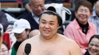 霧島の大関返り咲きが確実「下がって諦めずに自分のやること信じて」／優勝インタビュー
