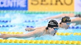 【競泳】松下知之が男子400個人メドレー制し３冠達成　３種目で代表入り確実