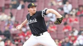 【ソフトバンク】スチュワート３回途中３失点「開幕へいい調整」OP戦ラスト登板に納得の表情