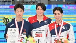 【競泳】萩野公介氏の「後継者」松下知之が３冠＆日本人３人目の４分６秒台「記録は超えて当然」