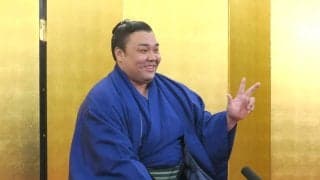 ３度目の優勝を果たした関脇・霧島が一夜明け会見「お酒はあまり飲んでない」…大関昇進は確実に