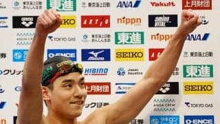 【競泳】「いっぱい水泳したぁ」男子200自日本記録保持者の村佐達也が「ドヤ顔」ショット