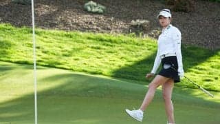 連続トップ10入り目前で…原英莉花は「悔しい」連続ボギー締め