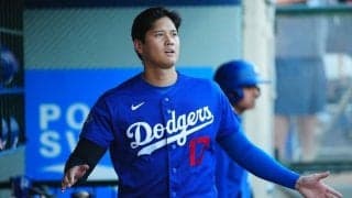 大谷翔平が188キロ二塁打、1安打3打点で途中交代　開幕5戦目に今季初登板へ