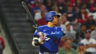 ド軍、エ軍に13得点大勝　大谷翔平は爆速188キロ二塁打…3回に打者14人10得点