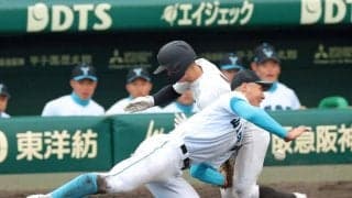 山梨学院・菰田は左手首骨折と診断　初戦で負傷交代　選抜２回戦以降の出場は絶望的