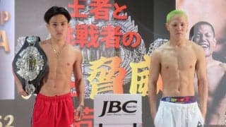 初防衛戦の日本ミニマム級王者森且貴「これに勝ったら世界」挑戦者岡田真虎「ベルトが超ほしい」