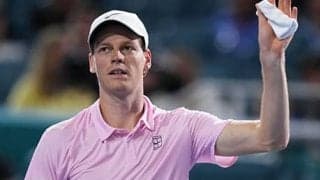  シナー 完勝でジョコ記録抜く 