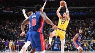 八村塁＆スマートが欠場のレイカーズ、東首位のピストンズに3点差惜敗…連勝「9」でストップ