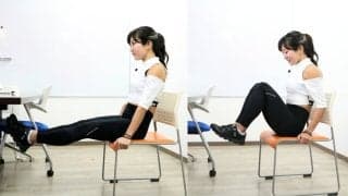 イスに座って腹筋！すぐできて習慣化しやすい筋トレ（2種）