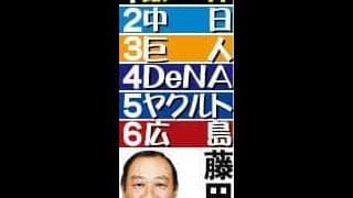 【藤田平氏２６年シーズン順位予想】阪神連覇は確実　投打の主力が円熟期　連覇へ最大の障壁は中日か