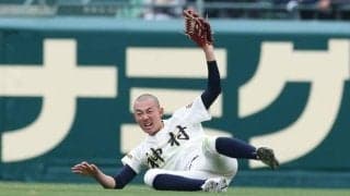 神村学園の主将・梶山が好捕と好返球　「守備練習とことんしてきた」