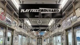 【ロッテ】ラッピング電車「京成線マリーンズ号」運行開始　車体側面に全10選手がデザイン