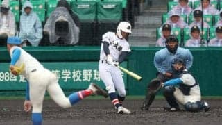 日本文理の安達、チーム唯一の安打「今までで一番楽しく野球できた」
