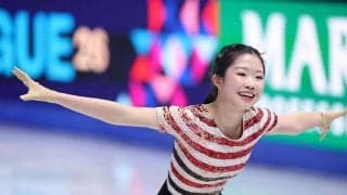 【フィギュア】五輪銅メダルの中井亜美「緊張が本番に」冒頭3A決まらずSP８位　世界選手権