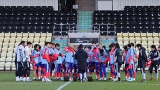 日本代表がスコットランド戦へ戦術練習　代表初招集のＦＷ塩貝、小川、佐野航の“NECトリオ”同時起用の可能性