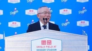 ド軍、ユニクロとパートナーシップ契約　場内名称が変更、柳井会長らが会見…巨大看板もお披露目